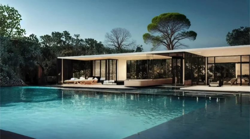 Villa with panoramic view